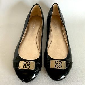 Black COACH flats